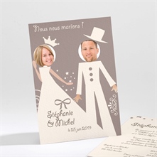 Faire-part mariage réf. N21113