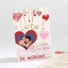 Faire-part mariage réf. N21114