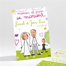 Faire-part mariage réf. N21118