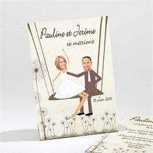 Faire-part mariage réf. N21120
