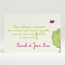 Remerciement mariage réf. N12072