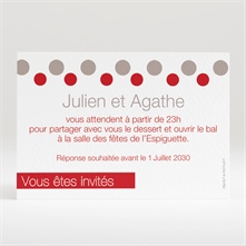 Carton d'invitation mariage réf. N12048