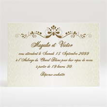 Carton d'invitation mariage réf. N12057