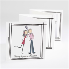 Faire-part mariage réf. N80007