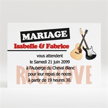Carton d'invitation mariage réf. N12051