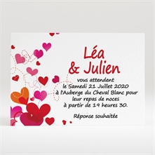 Carton d'invitation mariage réf. N12052