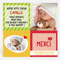 Remerciement naissance réf. N30003