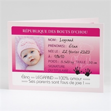 Faire-part naissance réf. N42104