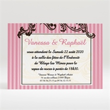 Carton d'invitation mariage réf. N12094