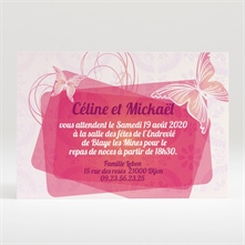 Carton d'invitation mariage réf. N12092
