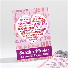 Faire-part mariage réf. N21168