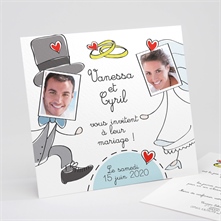 Faire-part mariage réf. N31119