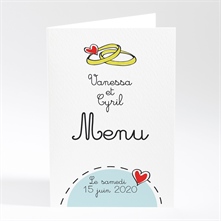 Menu mariage réf. N401102
