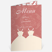 Menu mariage réf. N401140