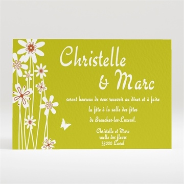 Carton d'invitation mariage