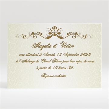 Carton d'invitation mariage