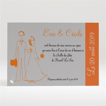 Carton d'invitation mariage