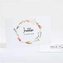 Carte d'invitation de mariage personnalisée sur Monfairepart