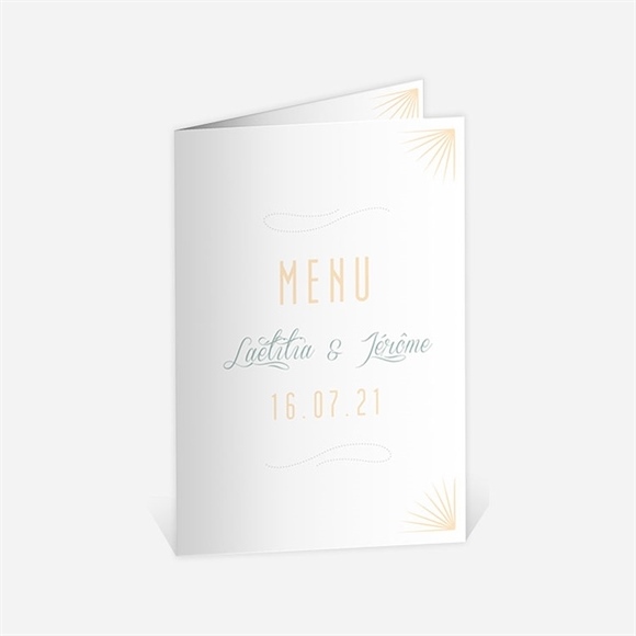 Menu Anniversaire De Mariage Carte Chic Et Tendance Monfairepart Com