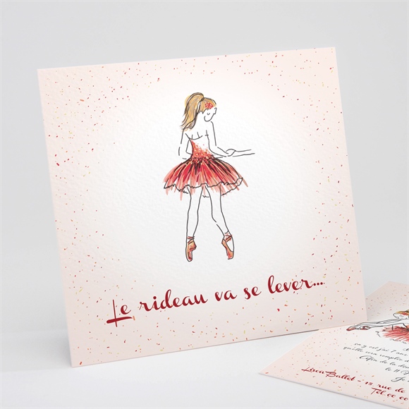 Invitation Anniversaire La Danseuse Et Ses Copines Monfairepart Com