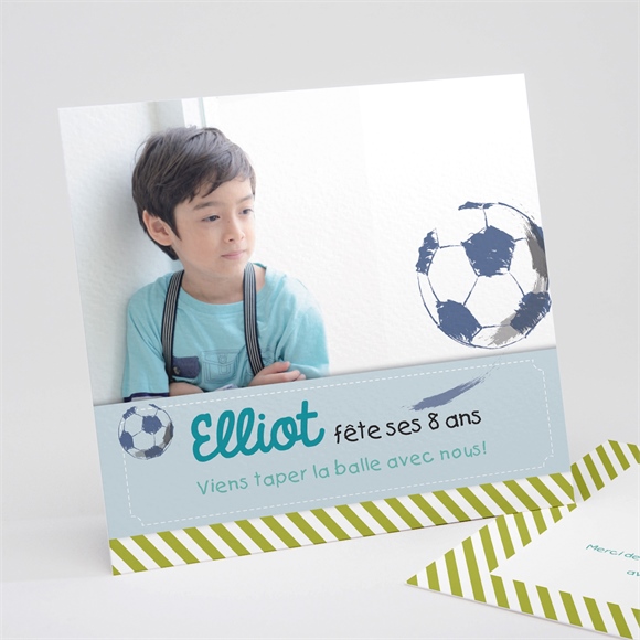 Invitation Anniversaire Football Photo Monfairepart Com