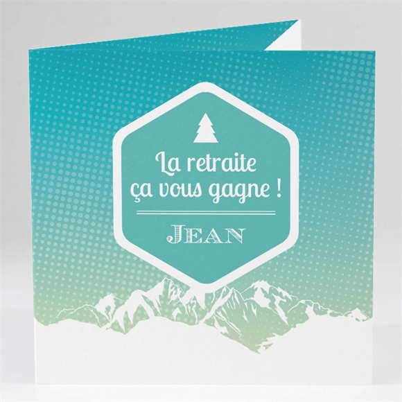 Carte Invitation Depart A La Retraite Profiter De La Montagne Monfairepart Com
