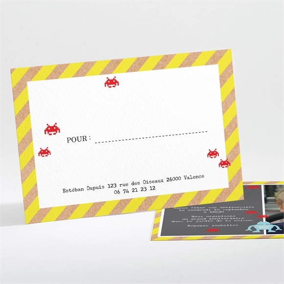 Invitation Anniversaire Jeu Video Monfairepart Com