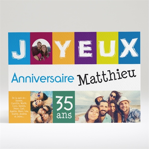 Carte Anniversaire Ref N Monfairepart Com