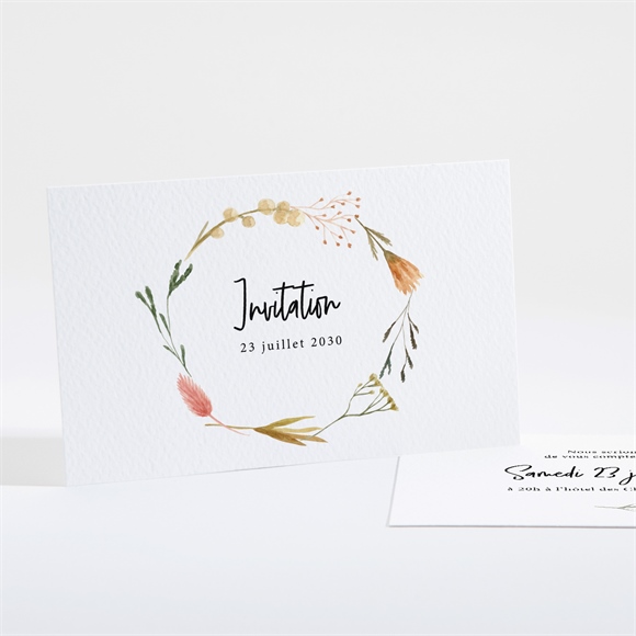 Carton D Invitation Mariage Art Champetre Monfairepart Com